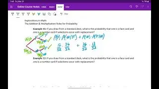 The Multiplication Rule for Probability - Examples 11 & 12