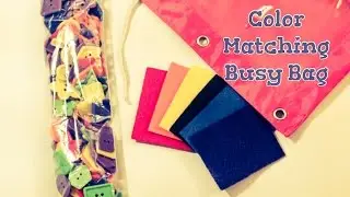 Color Matching Busy Bag DIY with Felt