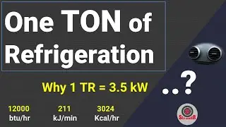 What is One TON of Refrigeration Capacity? | 1TR | one TOR