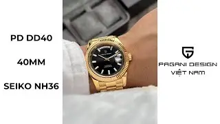 Pagani Design Daydate 40mm – Black Gold – Seiko NH36 – Automatic – PD 1783