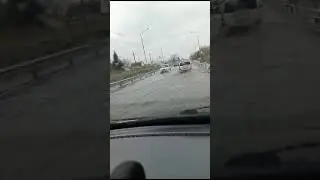 На Камчатке из-за циклона затопило часть старой елизовской трассы