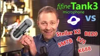 Mic Review: fifine Tank3 vs SM7B, RE20, X2, K688, SL40X and review of the fifine BM88 mic arm stand