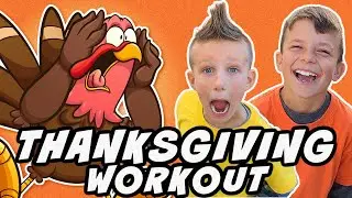 Thanksgiving Exercise For Kids | Cartoon Turkey Workout and Dance Party