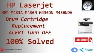 How To HP LaserJet MFP M433A Drum Cartridge  Replacement Alert HP LaserJet  Drum Cartadge Life Over
