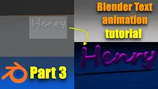 Blender Text Animation Tutorial | How to Animate Text in blender | Part 3