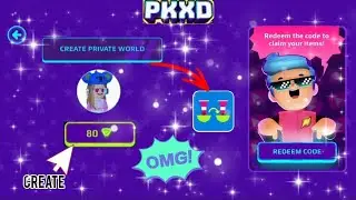 HOW TO GET A FREE PRIVATE WORLD!! IN PKXD🤯😍✨