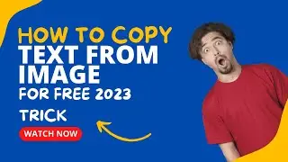 How to Copy Text From Image For Free 2023 Trick