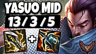 Yasuo vs Akali [ MID ] Lol Korea Grandmaster Patch 13.24 ✅