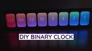 DIY Binary Clock With RGB LEDs Powered by Raspberry Pi Pico W - Made With A Cricut Machine
