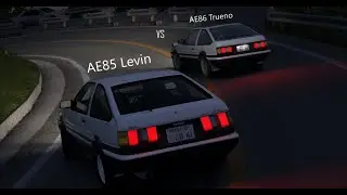 AE85 Levin vs AE86 Trueno PT. 2 | Assetto Corsa