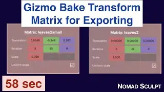 Why is it important to Bake Gizmo before Exporting | Sketchfab | Nomad Sculpt