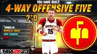 NEW “4-WAY OFFENSIVE FIVE” IS THE BEST CENTER BUILD IN NBA 2K23! BEST DEMIGOD BIG MAN BUILD NBA 2K23
