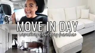 MOVING DAY l Moving in, unpacking & building furniture in the new apartment