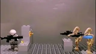 Lego Star Wars - stopmotion clone vs  droids