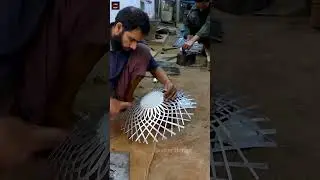 The Crafting a Basket out of Metal Strips