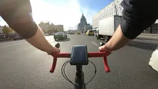 Saturday cycling along the Moscow Garden Ring