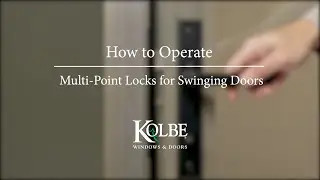 How to Operate Multi-Point Locks for Swinging Doors