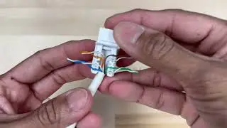 How do I punch a cat 6 keystone jack?