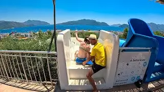 Body Slide Water Slide at Aqua Dream Water Park, Marmaris