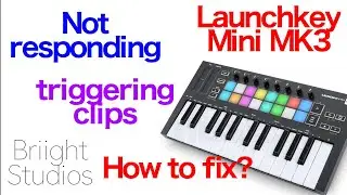 Launchkey Mini mk3, not working with ableton, triggering clips, quick fix. midi controller help