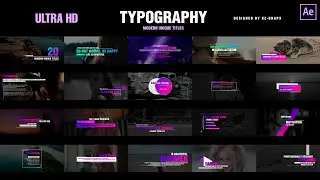 Modern Unique Titles for Premiere Pro (MOGRT) and After Effects | Template