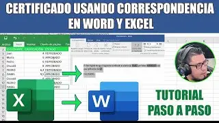 Combinar Correspondencia en Word con datos de Excel para crear Certificados
