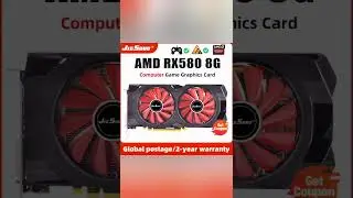 JIESHUO Graphics card AMD RX 580 8GB 2048sp GDDR5 256bit GPU rx580 8g for computer desktop video