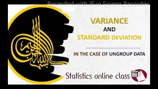 How to calculate Variance  and Standard Deviation for ungroup data