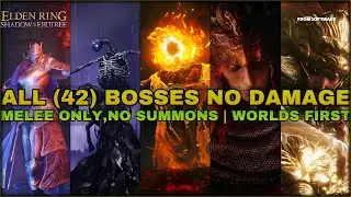 (Worlds First) All 42 Bosses No Hit No Damage Shadow Of The Erdtree
