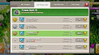 TOP 3 GLOBAL RANKING TOWNHALL 15