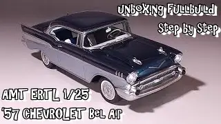 unboxing fullbuild AMT ERTL 1/25 ’57 CHEVROLET BEL AIR Scale Car Plastic Model