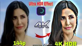 New Ultra HDR Effect In Alight Motion 😲😍 || Convert Normal Clip Into 4K 😲|| White Effect XML  ||
