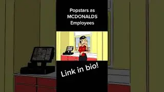 🎄🎅🏿NEW CARTOON for the best fans ever! LINK IN BIO✨ POPSTARS AS MCDONALDS EMPLOYEES #mcdonalds
