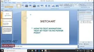 How To Text animation Text By Text | In Ms Power Point | In Tamil | Sketch Art
