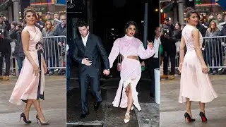 Priyanka Chopra with her husband Nick Jonas for dinner