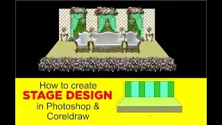 How to create STAGE DESIGN in Photoshop and  Coreldraw in Tamil