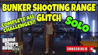 *NEW* BUNKER SHOOTING RANGE GLITCH |GTA 5 ONLINE | COMPLETE ALL CHALLENGES 1.69!