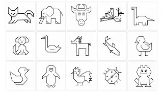 15 Easy Animal Drawings for Kids | Step by Step Kids Drawing Tutorial 