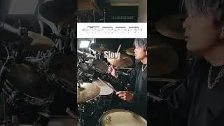 Conga Groove - Linear Drumming🥁 #drums #lesson  #Shorts