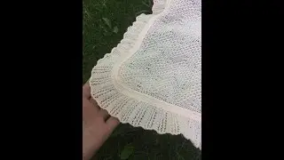 Blanket on a knitting machine