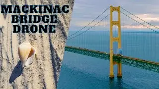 Mackinac Bridge drone footage
