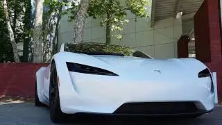 White Tesla Roadster Revealed!