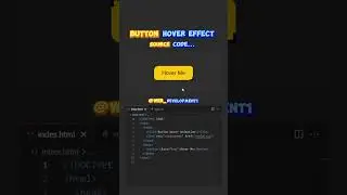 How to Create Button Hover Effect using CSS? #javascript #loading #coding  #programming #cssloader