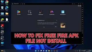 Free Fire Apk File Not Install Problem || Free Fire Installation Failed Prbolem  In Emulator