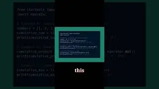 Python Trick: Using itertools.accumulate for Cumulative Calculations #coding #programming
