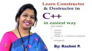 Constructor & Destructor in C++ || Lecture 18 ||Syntax & Example of  Constructor & Destructor in C++