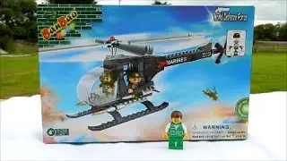 Construction Toy Dude: Review #14 Banbao World Defence Force Helicopter