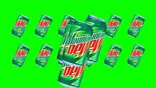 MOUNTAIN DEW! 8 Mountain Dew animations on green screen - VFX for video Editing 