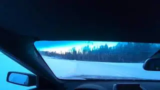 BMW X3 snow track.