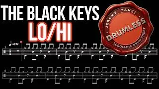 The black keys - Lo/Hi - Drumless (with scrolling drum sheet)